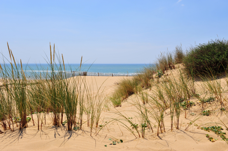 la plage du Veillon près des Sables d'Olonne
