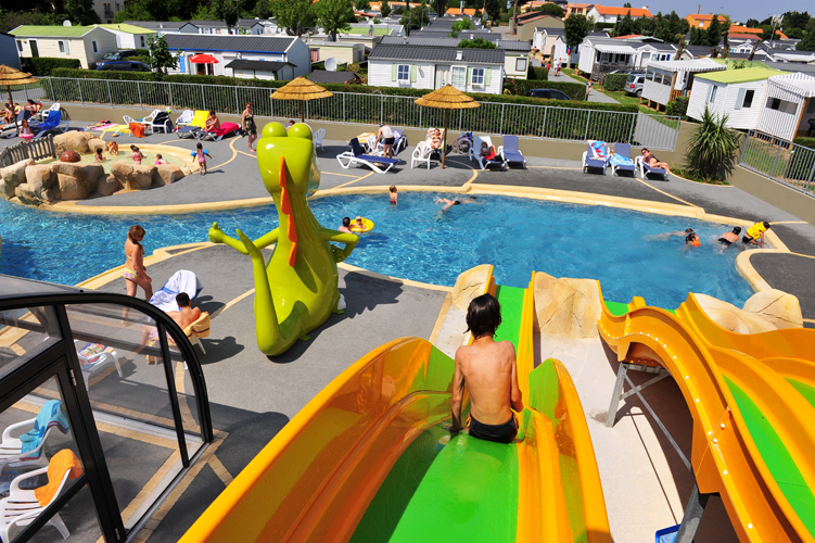 vue espace aquatique du camping près des Sables d'Olonne